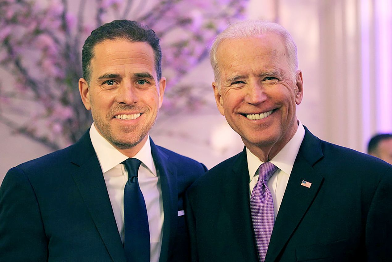 Hunter und Joe Biden.