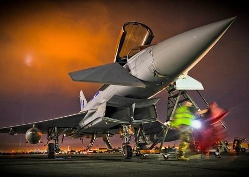Flogen den Einsatz im Jemen: Eurofighter Typhoon der britischen Luftwaffe.