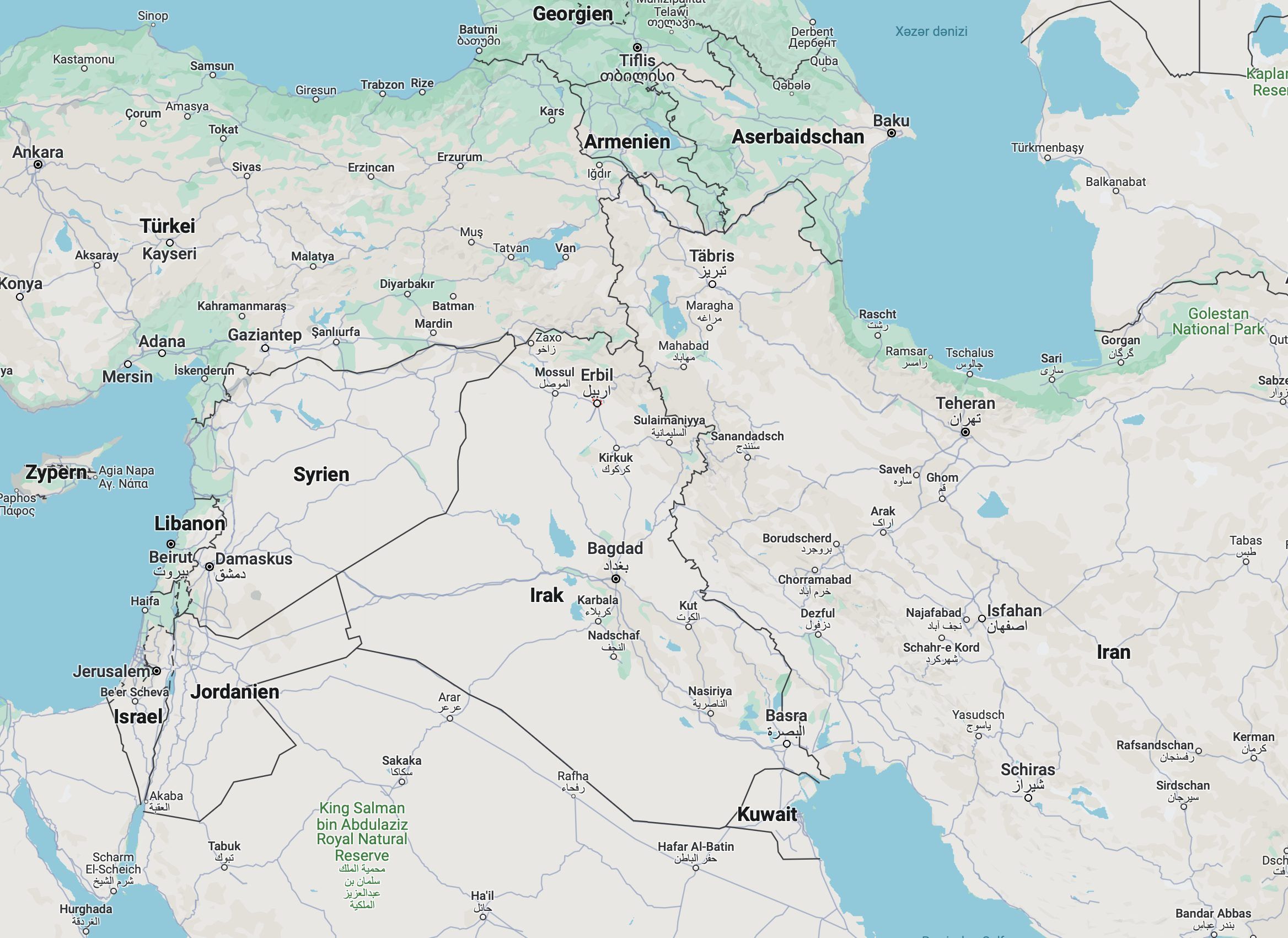 Die 1,8-Millionen-Einwohner-Stadt Erbil wird von den Kurden verwaltet, US-Streitkräfte sind ebenfalls vor Ort.