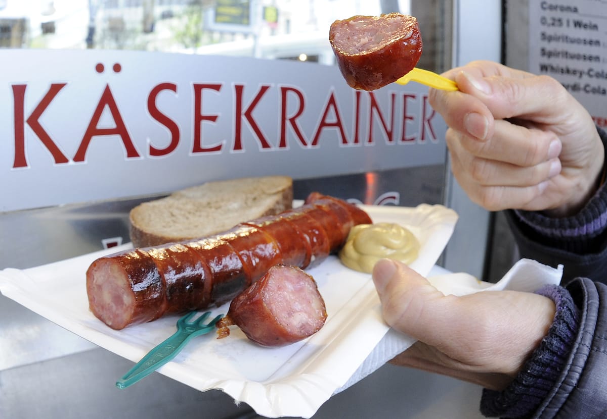 Allseits in Wien beliebt: die Käsekrainer.