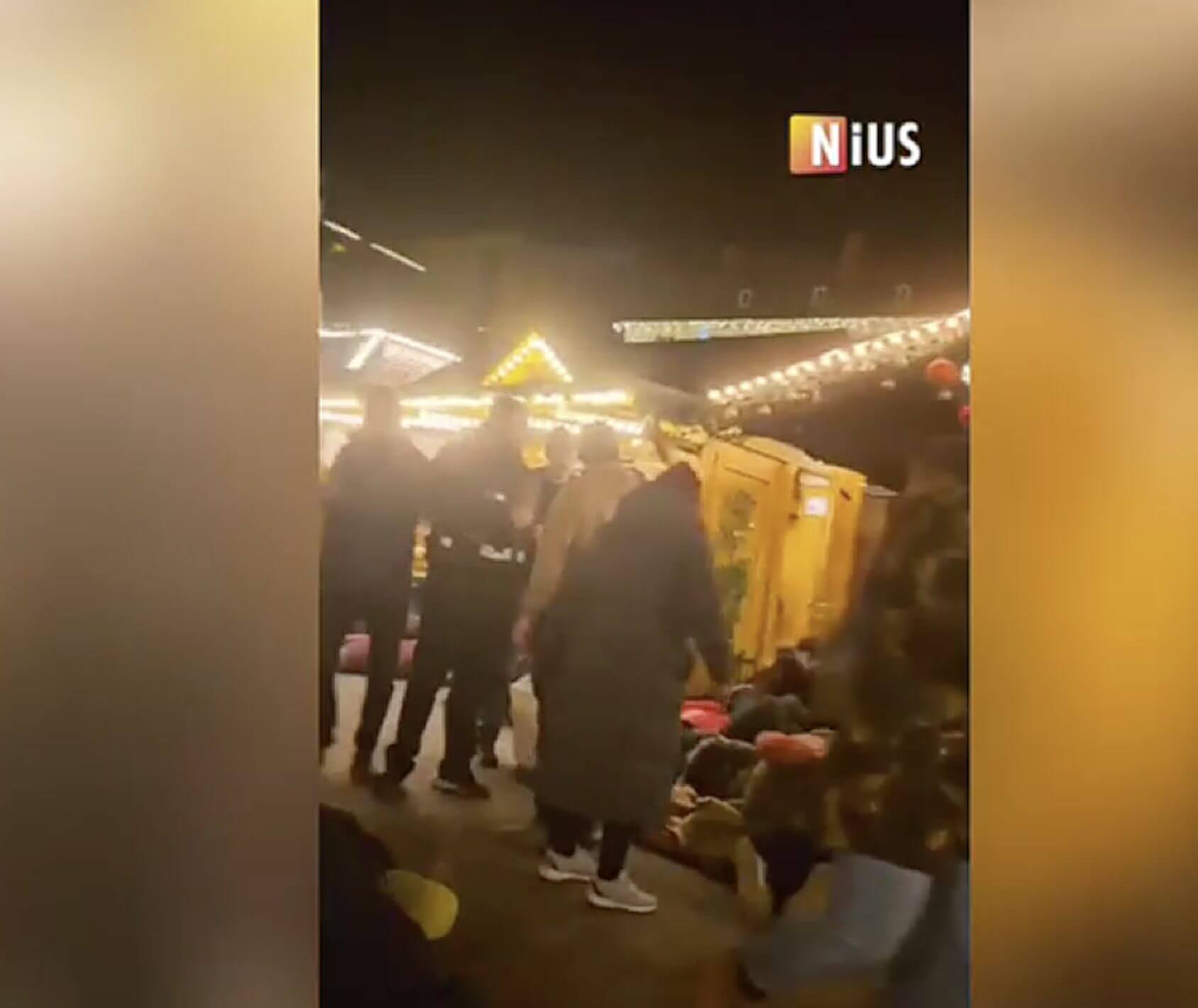 Ein Video zeigt die chaotischen Szenen am Weihnachtsmarkt