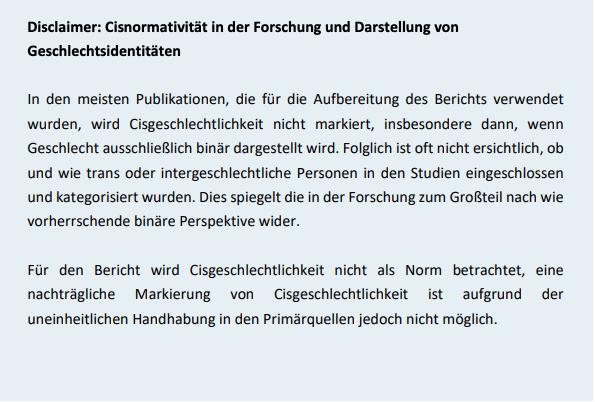 Der Bericht geht von