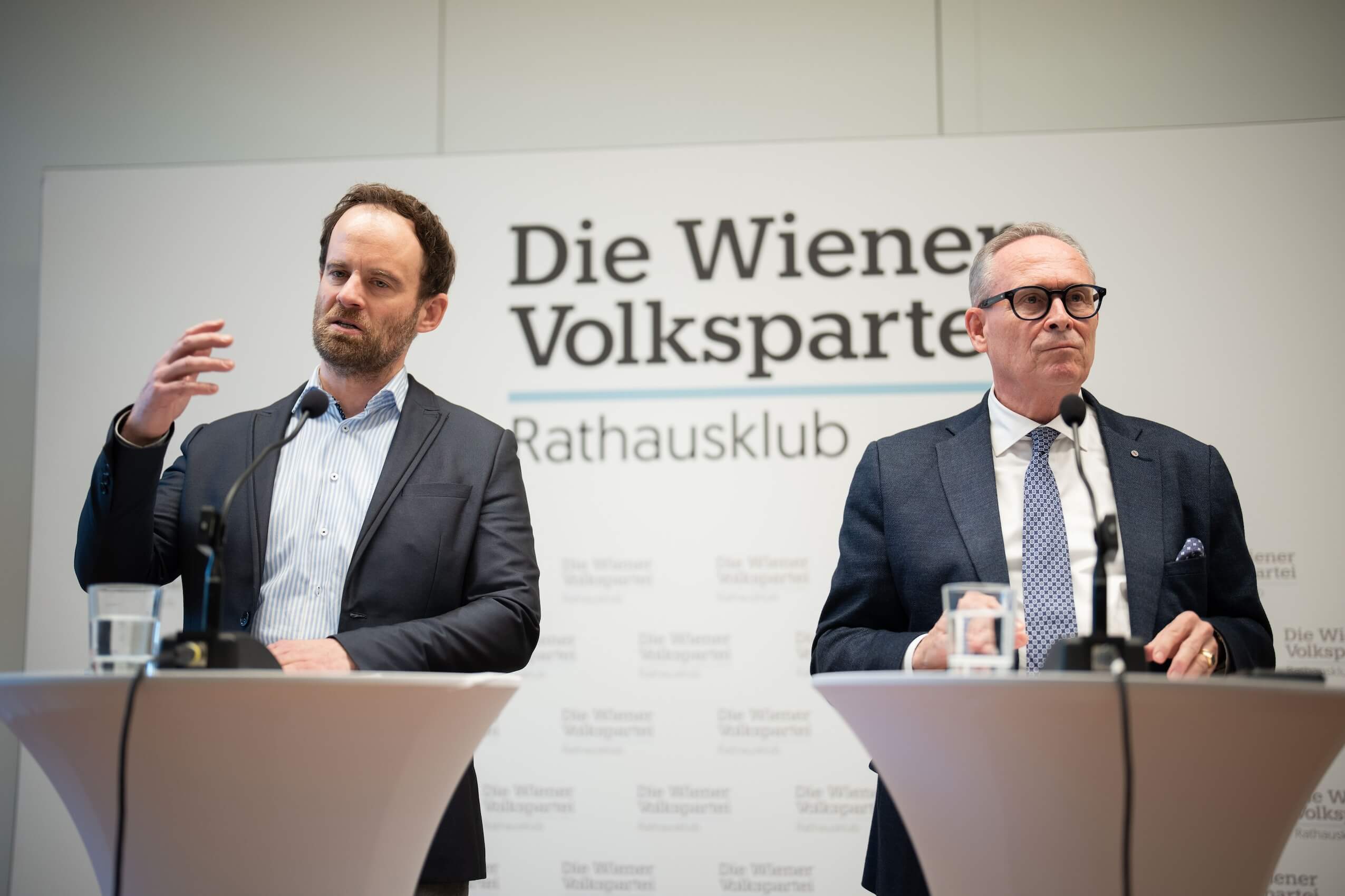 Klubobmann Markus Wölbitsch (l.) und Wiens ÖVP-Chef Karl Mahrer (r.) verstanden sich bisher als seriöse Alternative zur FPÖ.