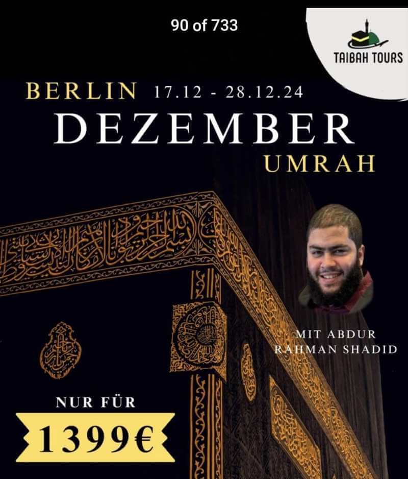 Die preiswerte Pilgerfahrt nach Mekka – mit dem Kopf der Gruppierung, Abdur Rahman Shadid
