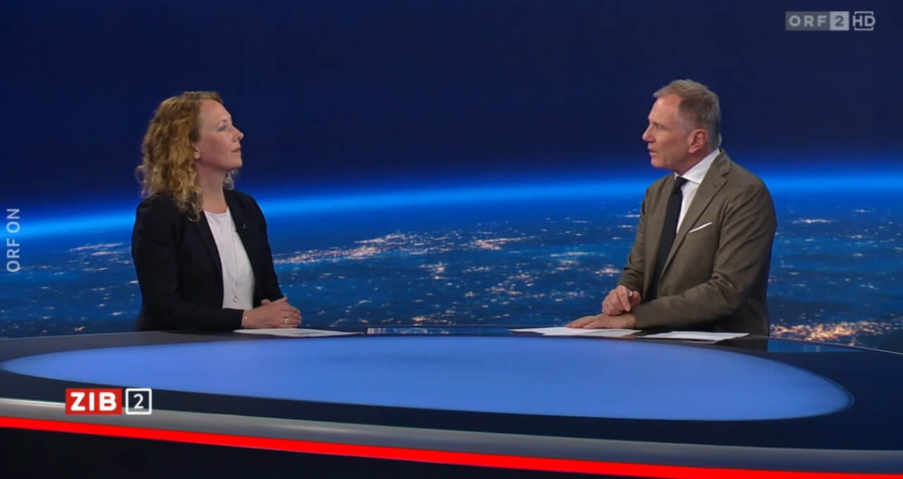 Judith Pühringer (Grüne) verteidigte in der ZiB 2 die Migrations- und Sozialpolitik der SPÖ Wien.