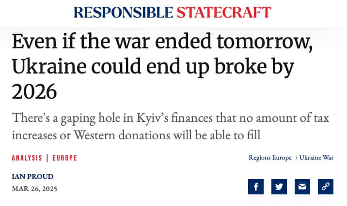 Ian Proud warnt: Die Europäer sollten besser den Krieg in der Ukraine beenden. Sie haben anscheinend die Kosten nicht am Radar.