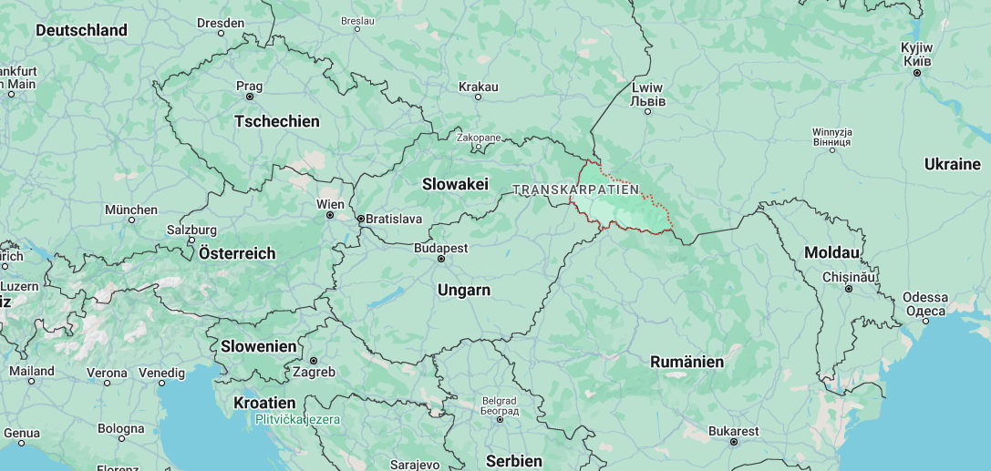 Transkarpatien befindet sich im äußersten Teil der Westukraine und ist nicht von Kriegshandlungen betroffen.