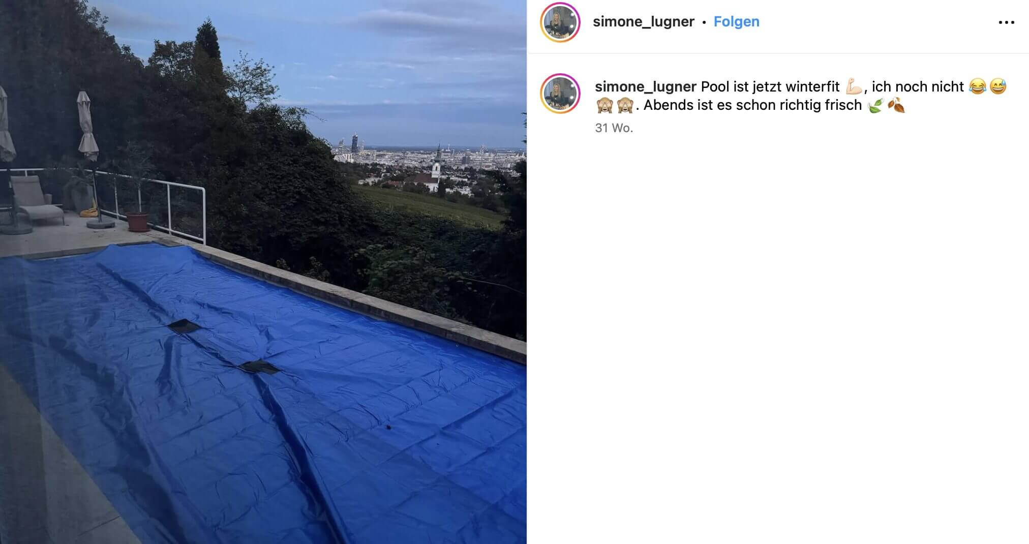 Auf Instagram gibt Simone Lugner Einblicke in die traumhafte Immobilie.