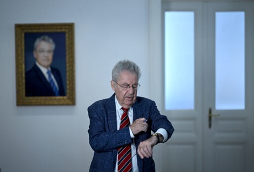 Heinz Fischer beim Interview.