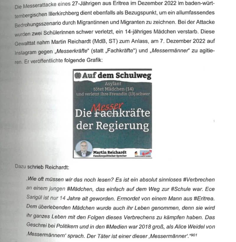 Auszug Verfassungsschutz-Gutachten