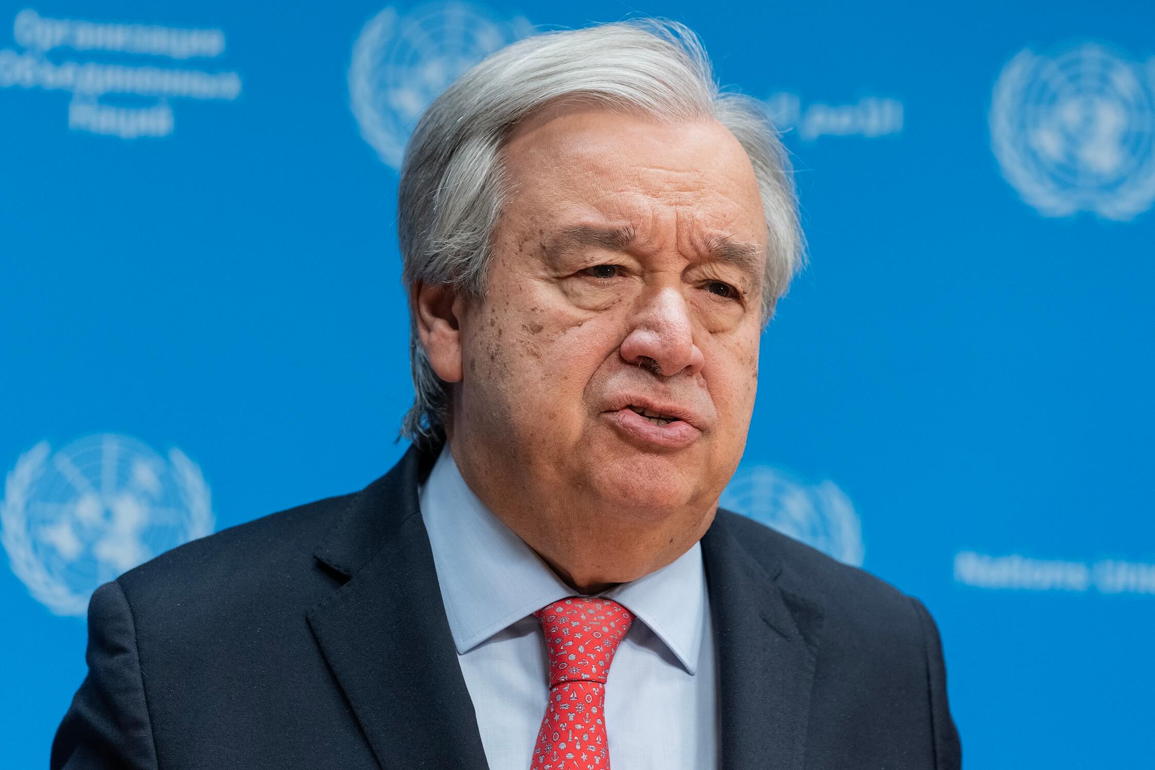 UN-Generalsekretär António Guterres nach der Annahme einer Resolution zu Gaza: Kritiker werfen der UNO vor, das Völkerrecht einseitig gegen Israel auszulegen.