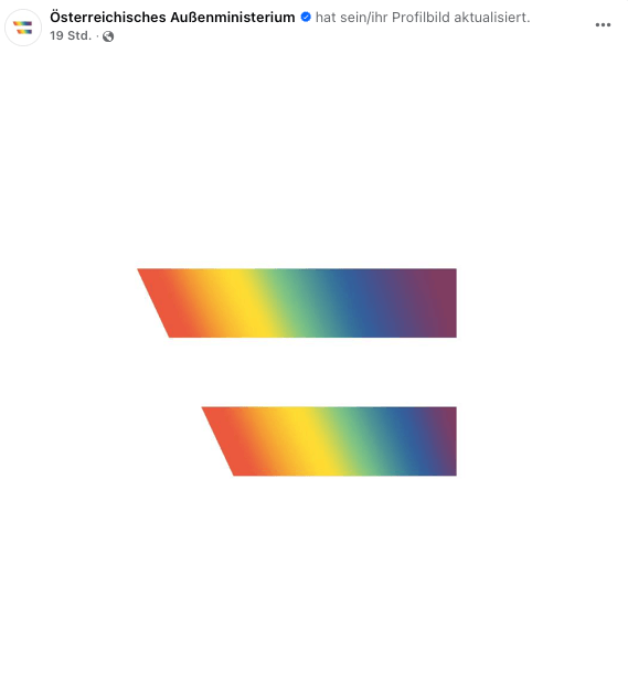 Das Außenministerium hat mit dem neuen Profilbild für Wirbel gesorgt