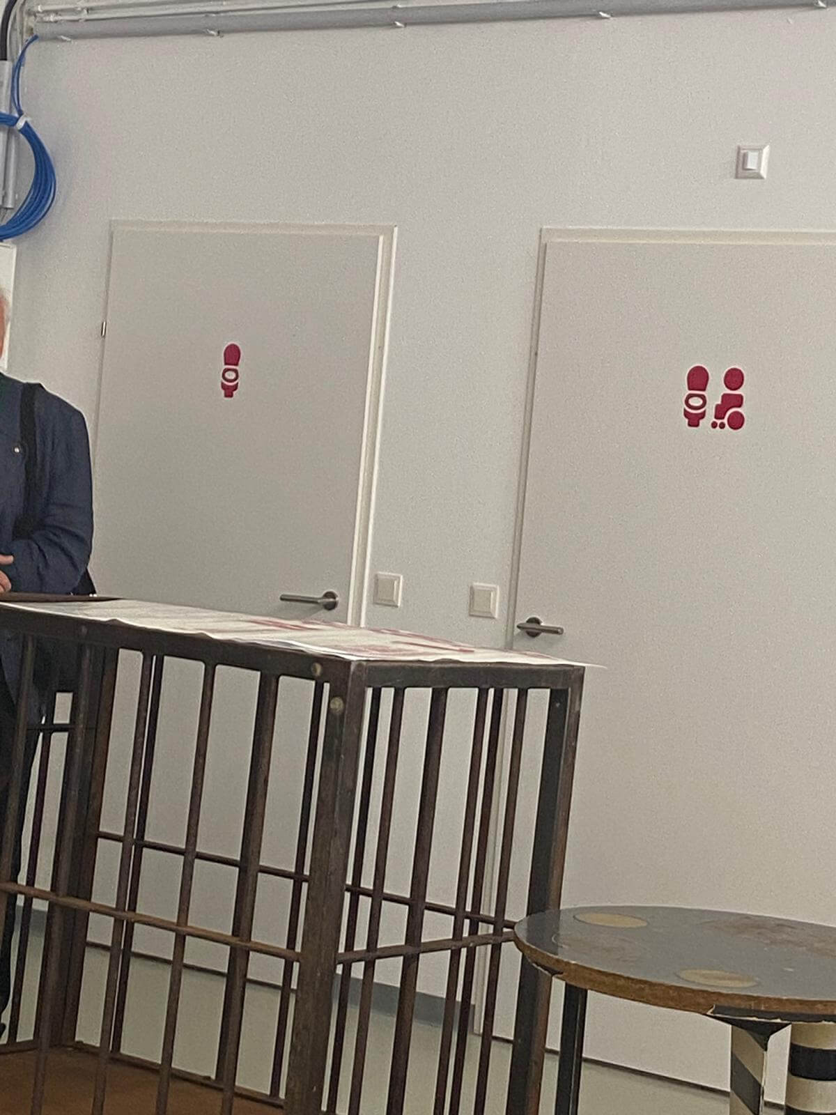 Ein Bild der geschlechtsneutralen Toiletten