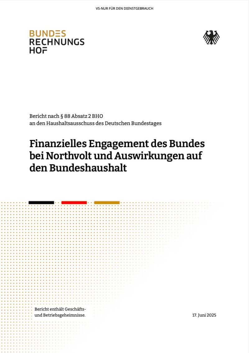 Das Titelblatt des geheimen Gutachtens, das unserem Partnermedium NIUS vorliegt.