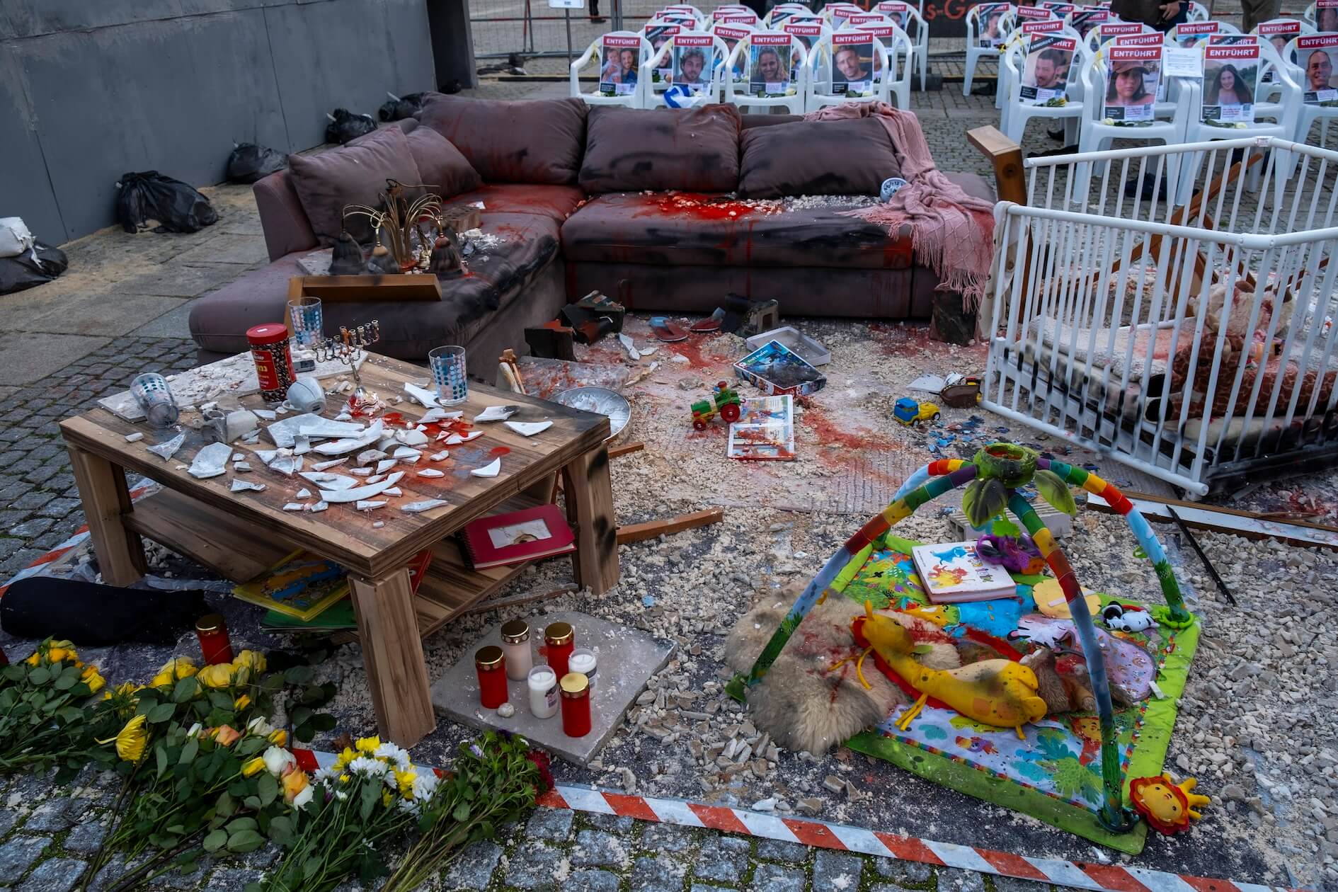 Zerstörung in den Kibbuzim