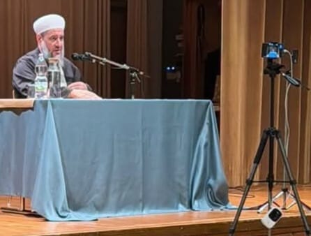 Islamistenprediger Hünerlice am vierten Adventsonntag im Marchtrenker Pfarrsaal.