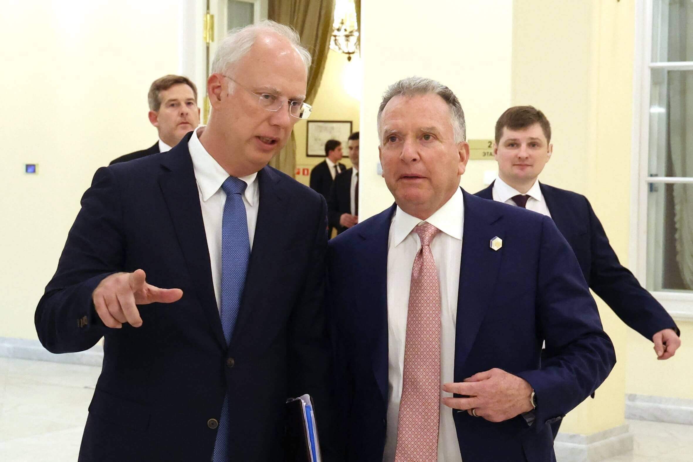 Petersburg am 11. April: Ein erstes Gespräch zwischen Russlands oberstem Wirtschaftsunterhändler Kirill Dmitriev und Steve Witkoff, dem Gesandten von US-Präsident Donald Trump.
