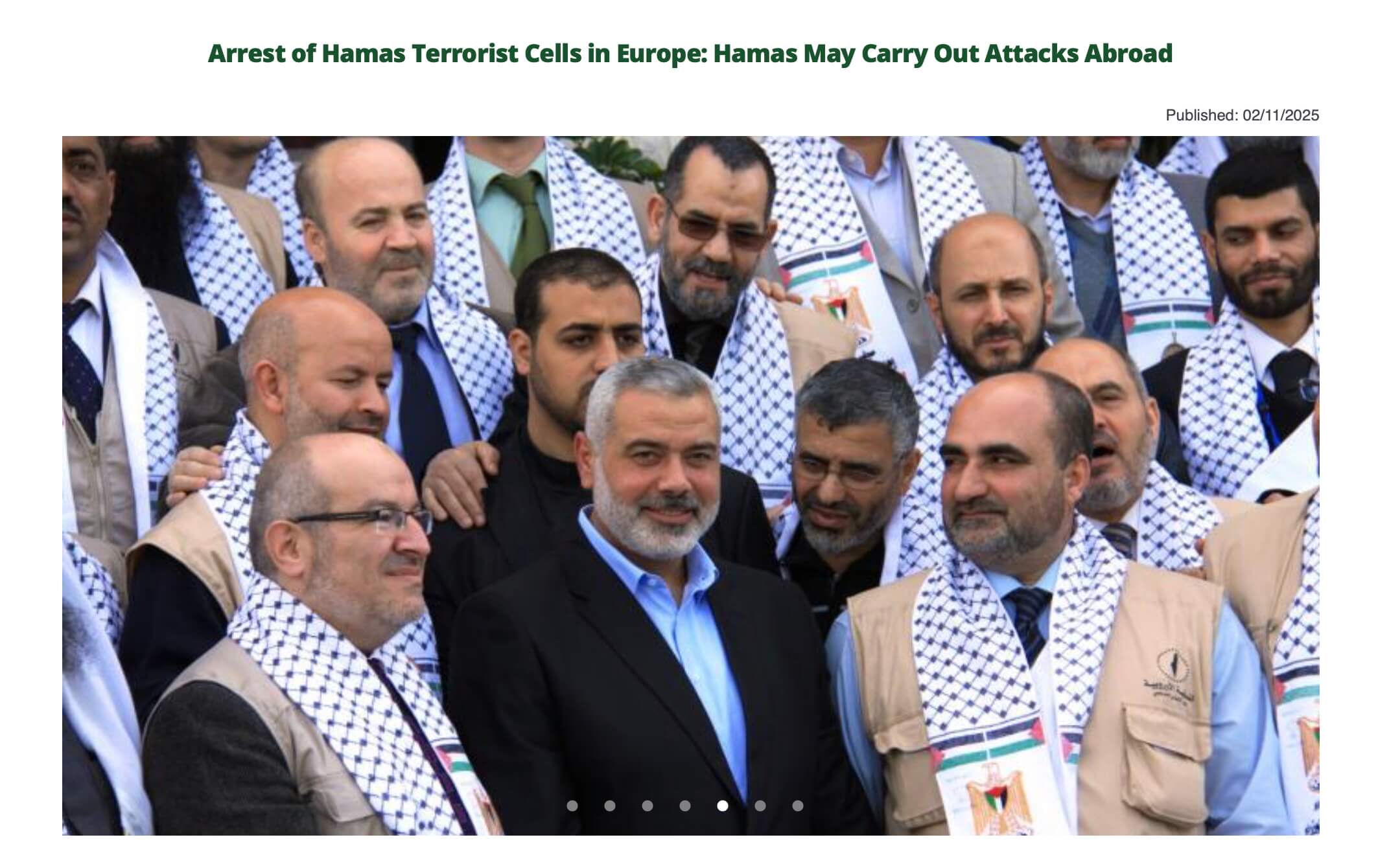 Der Bericht des ITIC widmet sich ausführlich den Verbindungen zur Hamas in Österreich.