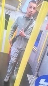 Hier sehen Sie den unbekannten Täter.