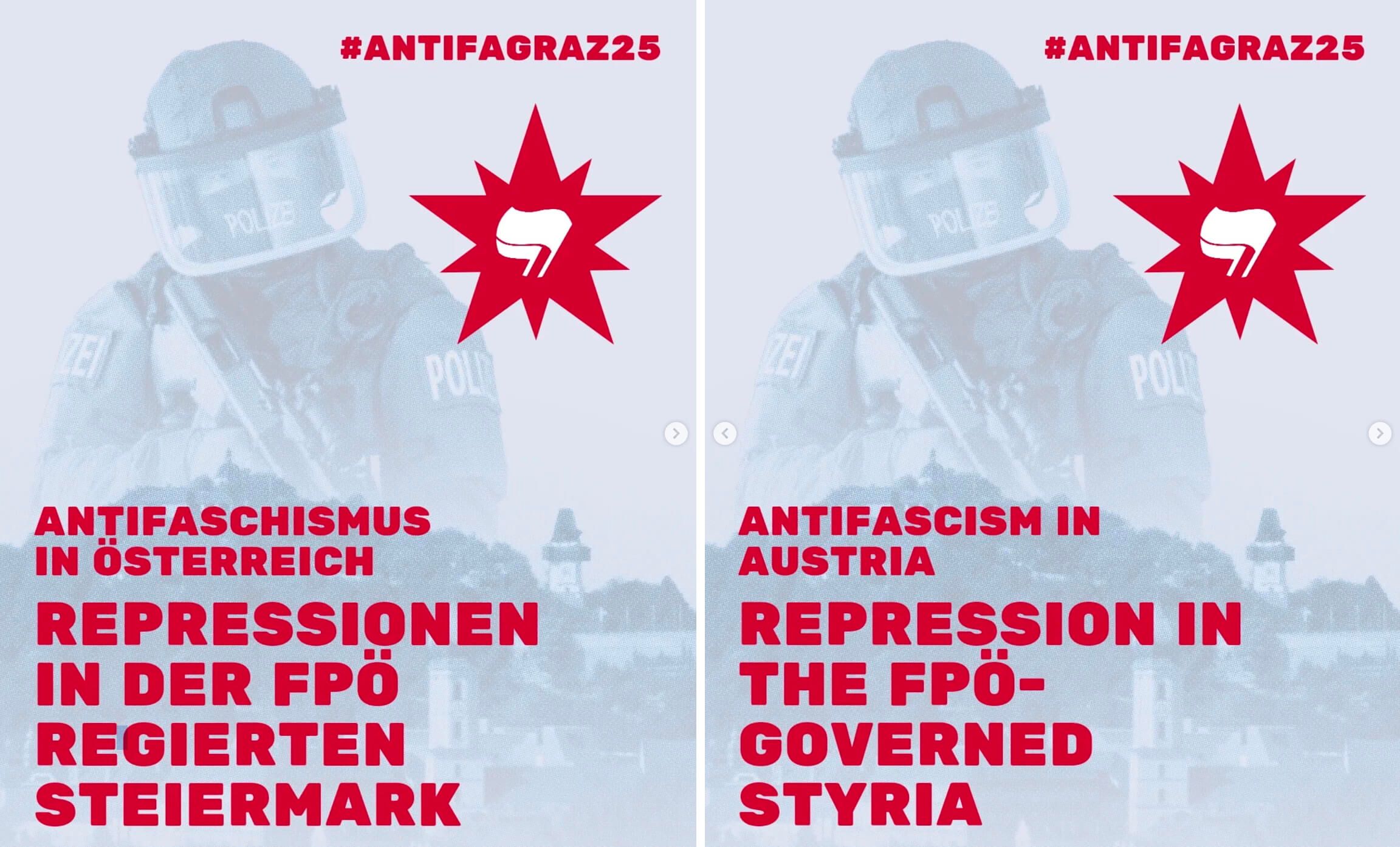 Der Aufruf wird gezielt auch auf Englisch verbreitet – die Solidaritätskampagne richtet sich ausdrücklich an ein internationales Publikum.