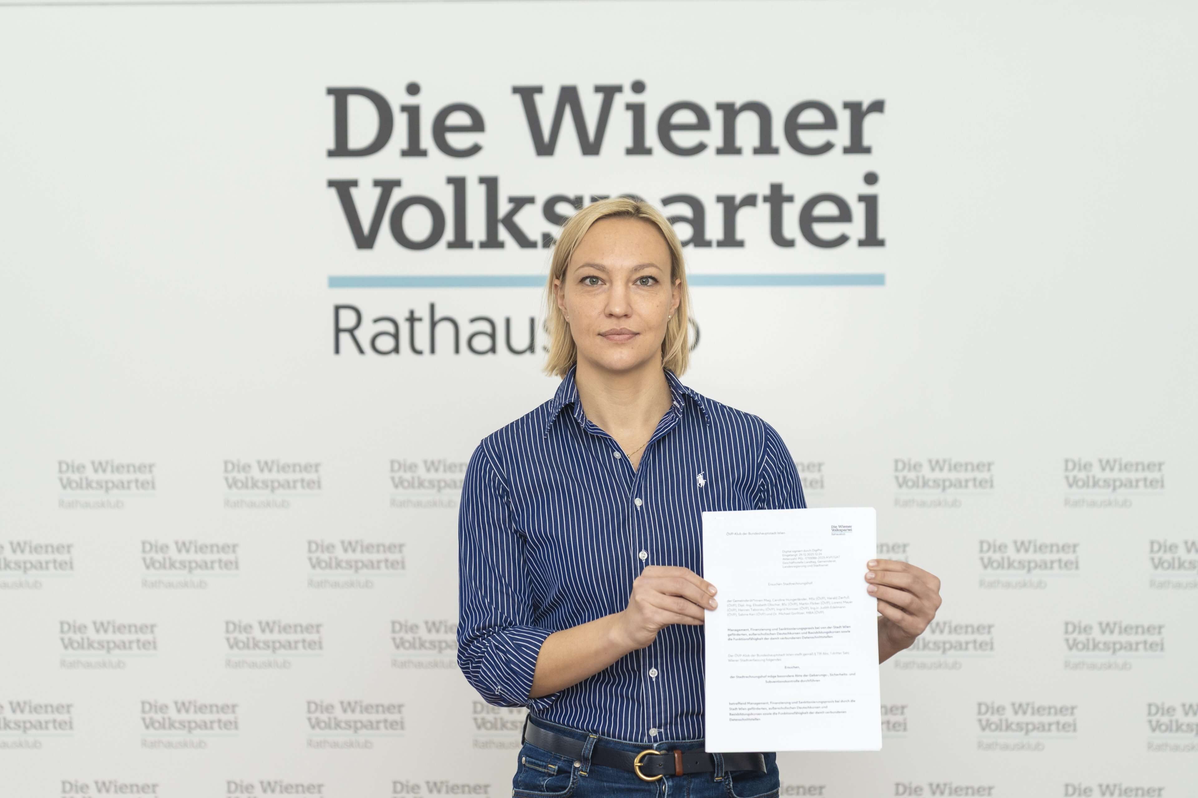 Integrationssprecherin der Wiener Volkspartei, die Gemeinderätin Caroline Hungerländer.