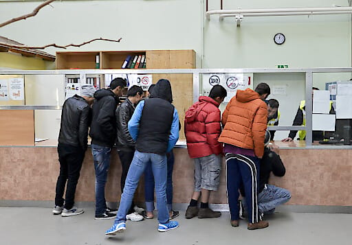 Asylwerber in der Erstaufnahmestelle Traiskirchen: Tausende gelten in Deutschland als „verschwunden“.
