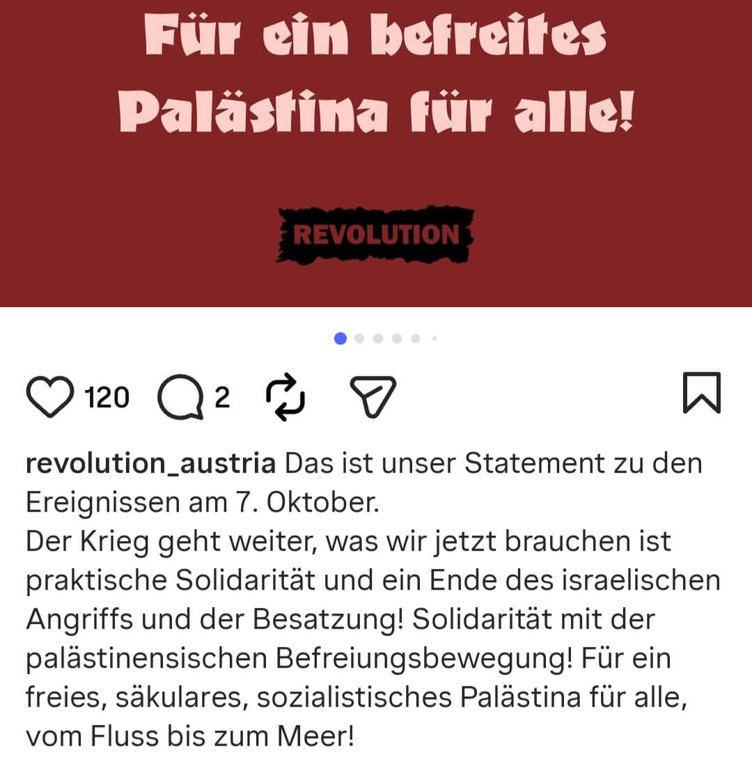 Revolution für Hijab und ein Palästina ohne Israel.