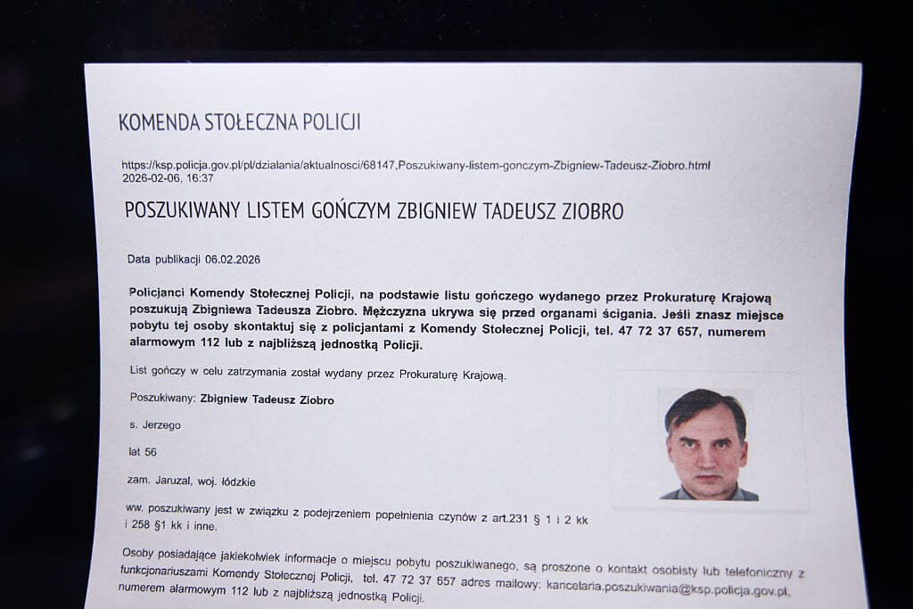 Per Haftbefehl gesucht: Warschau macht ernst gegen Ziobro.