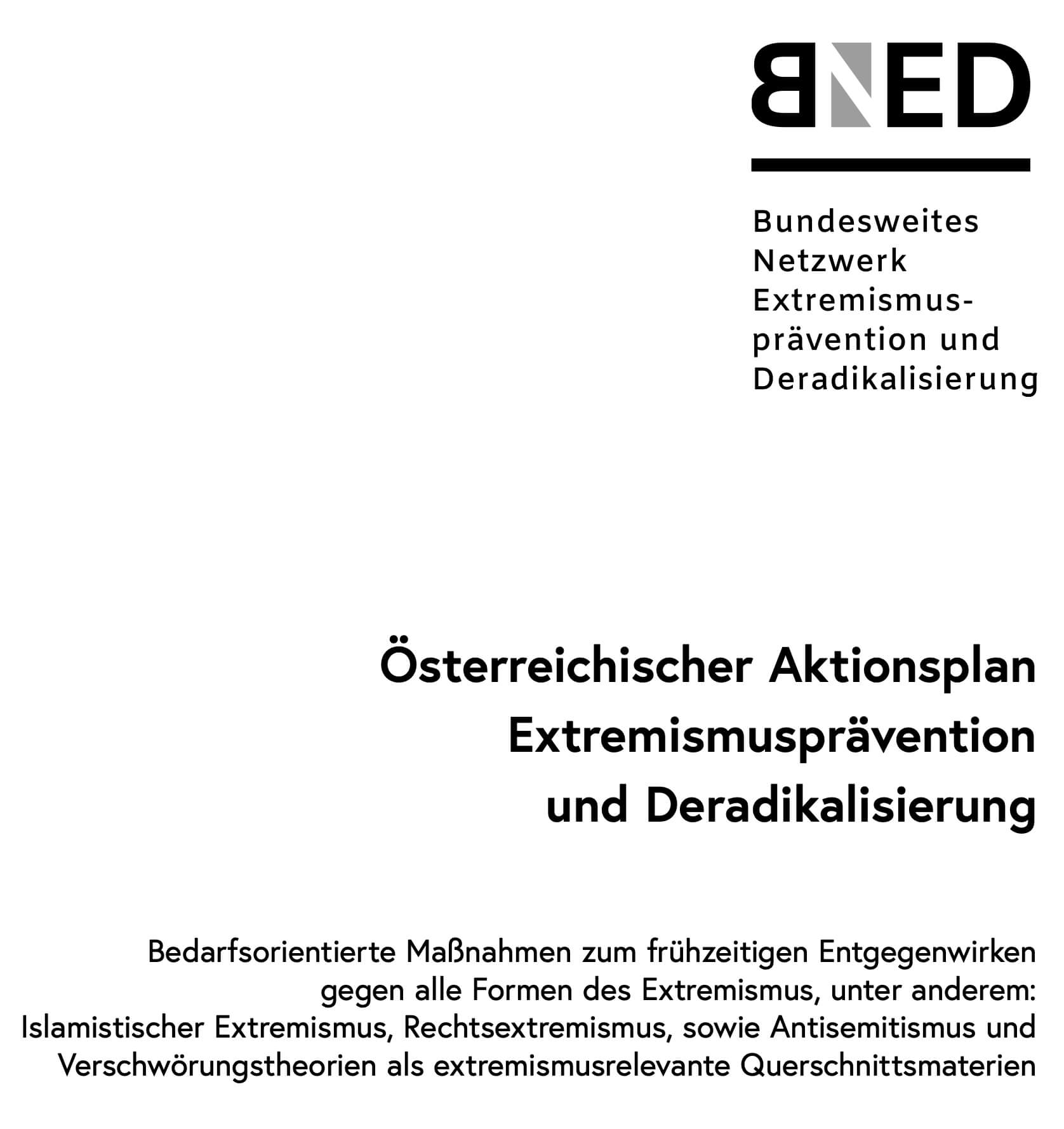 Rechtsextremismus und Islamistischer Extremismus werden erwähnt – Linksextremismus nicht.