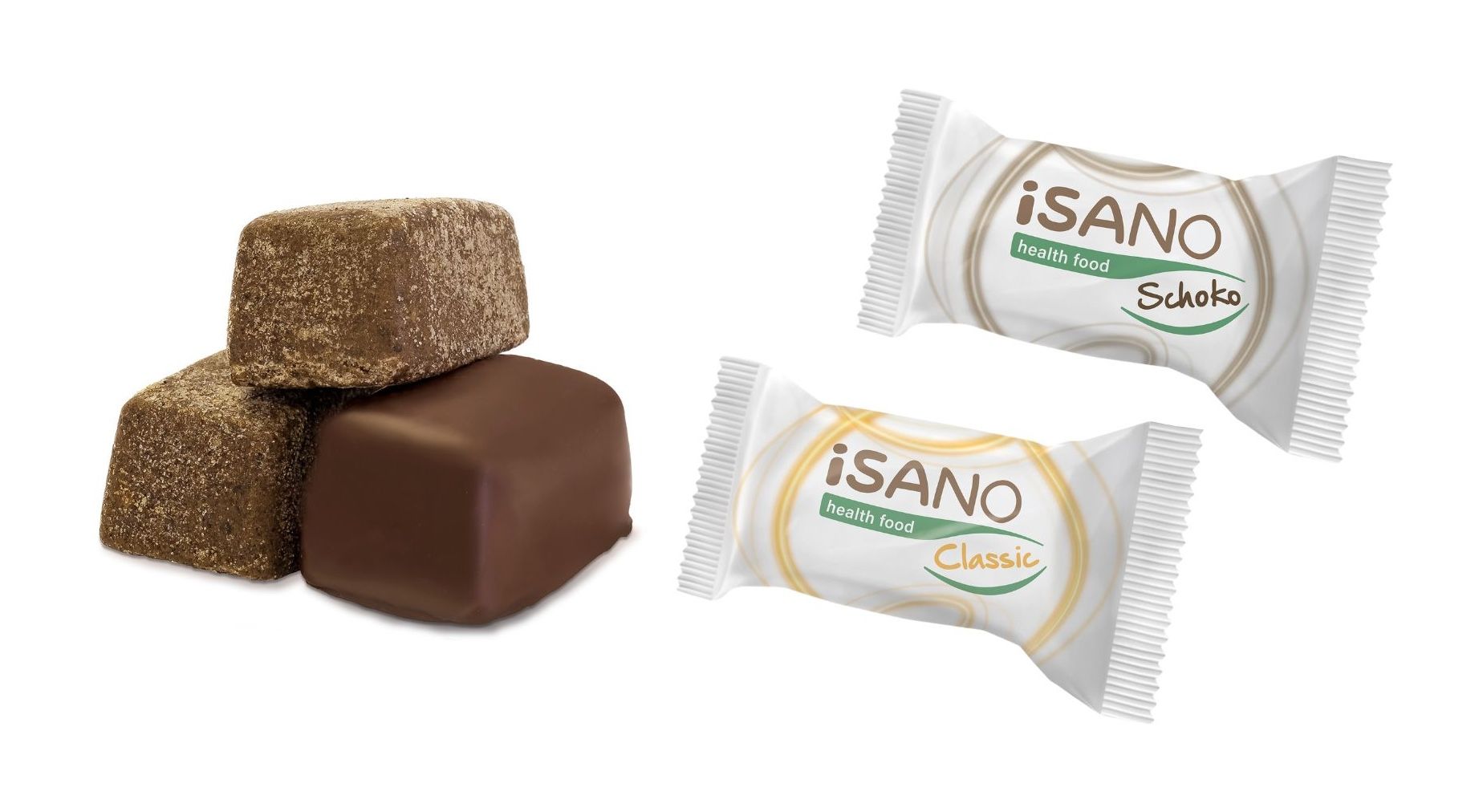 Die Sorten Classic und Schoko stehen für das iSANO-Konzept einer kompakten Nährstoffversorgung im Alltag.