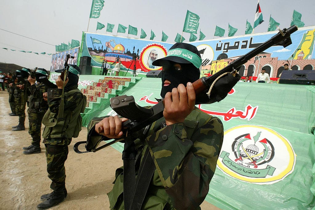 Aufmarsch der Hamas im Gazastreifen: inszenieren Stärke und Geschlossenheit. In der Palästina-Szene werden sie teils offen unterstützt.