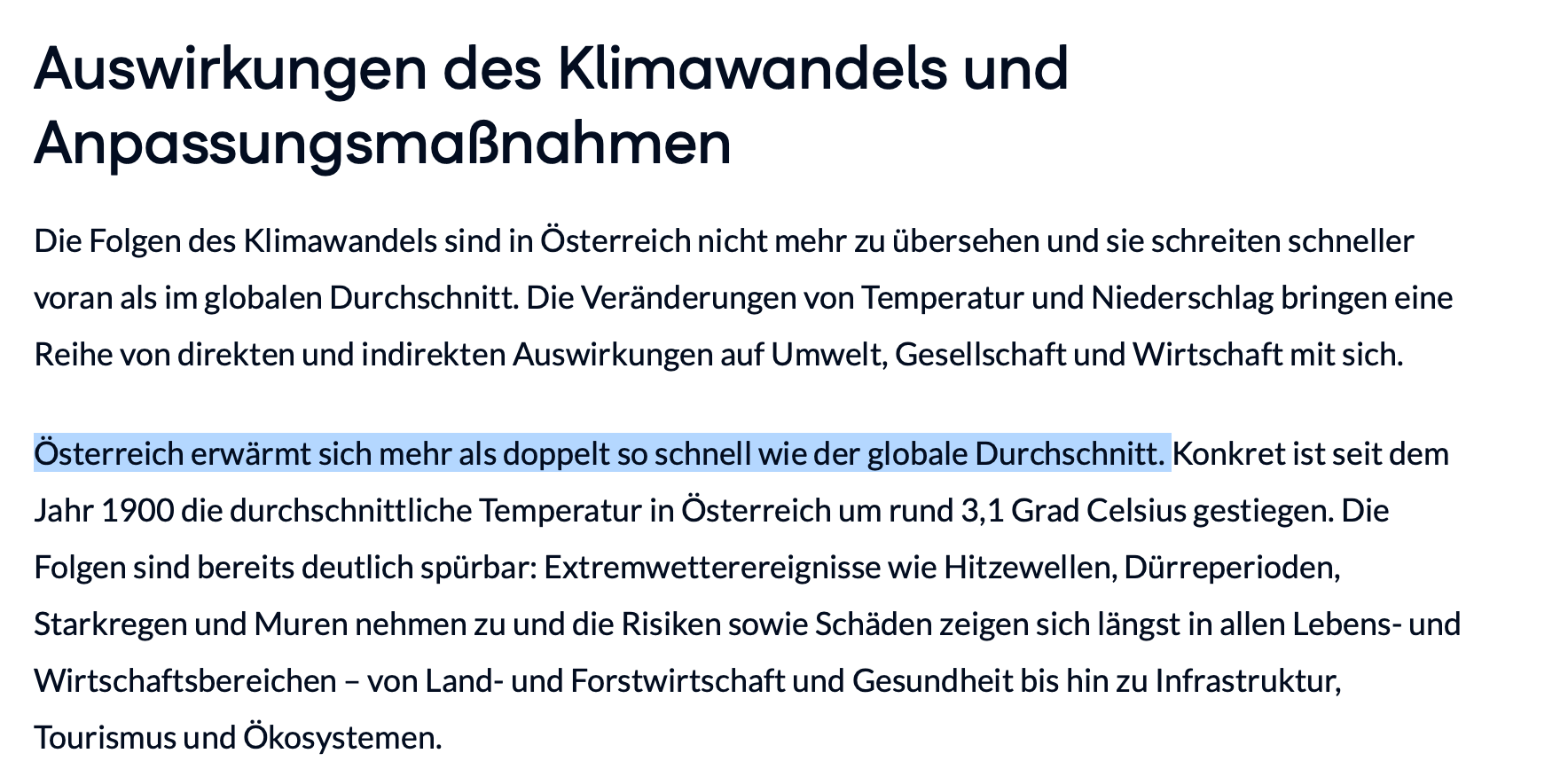 So steht es konkret auf der Website.