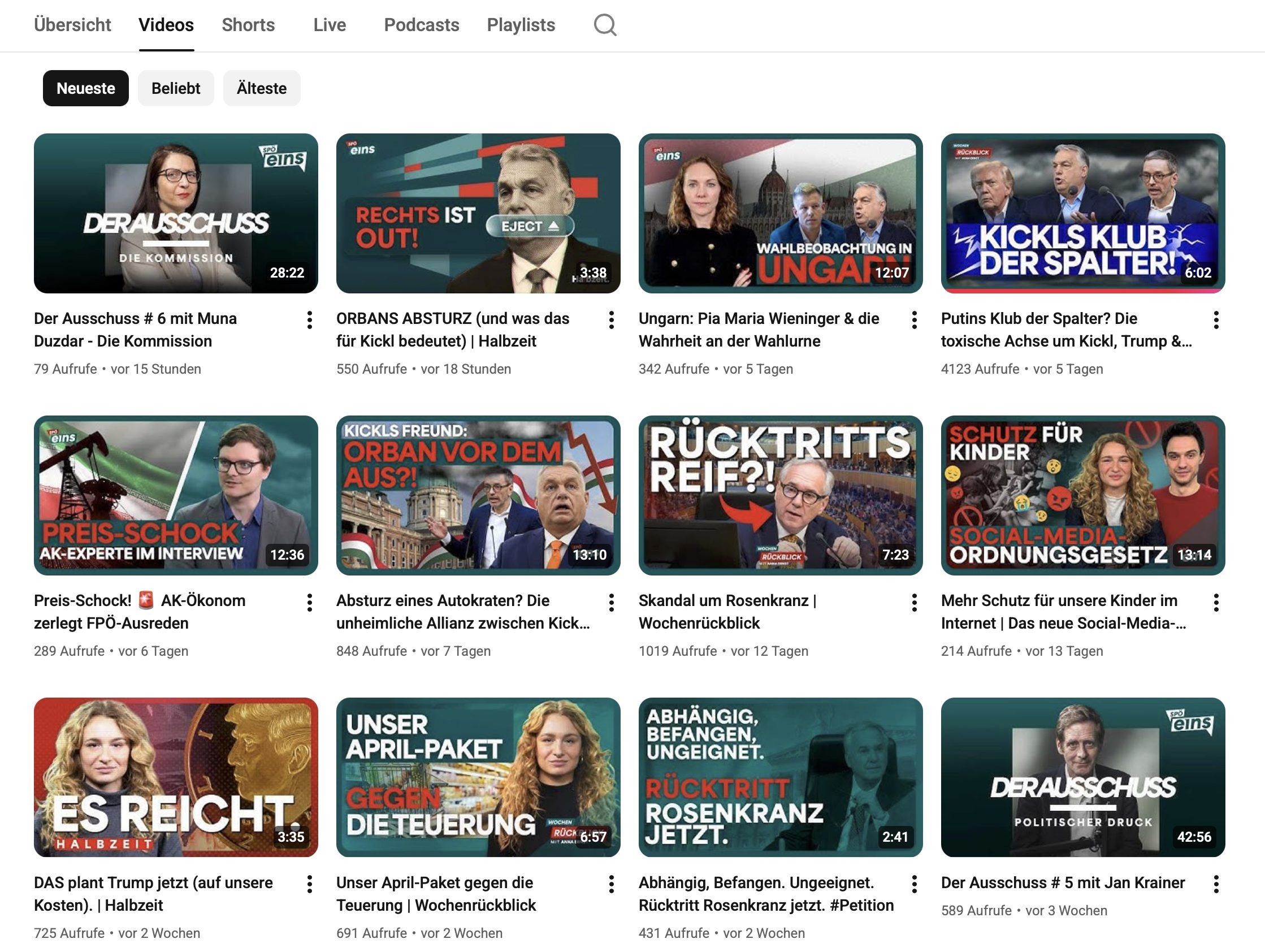 Klicks bringen SPÖeins Themen rund um die FPÖ.