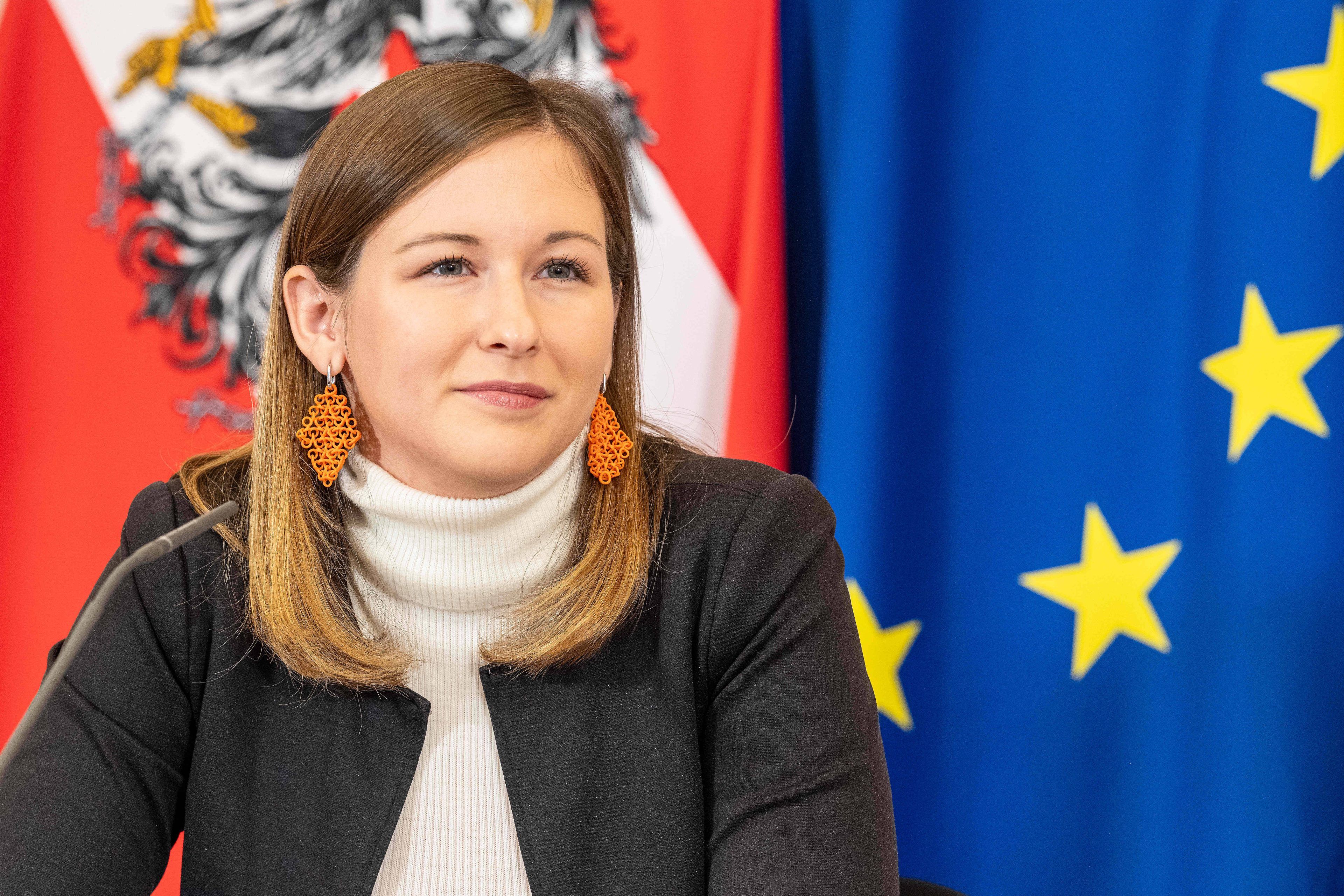 Bundesministerin Claudia Bauer für Europa, Integration und Familie.