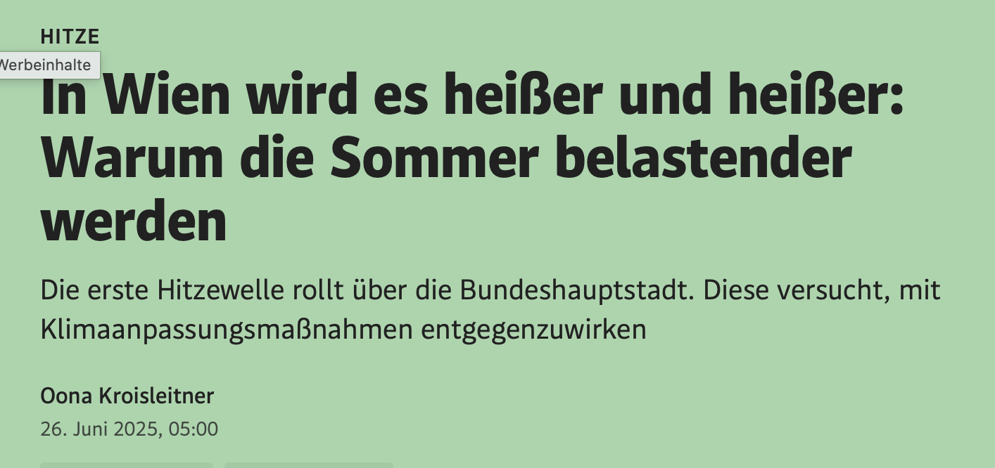 Screenshot eines Beitrags von der Standart von 26. Juni 2025-