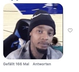 Der Top-Kommentar unter dem Reel.