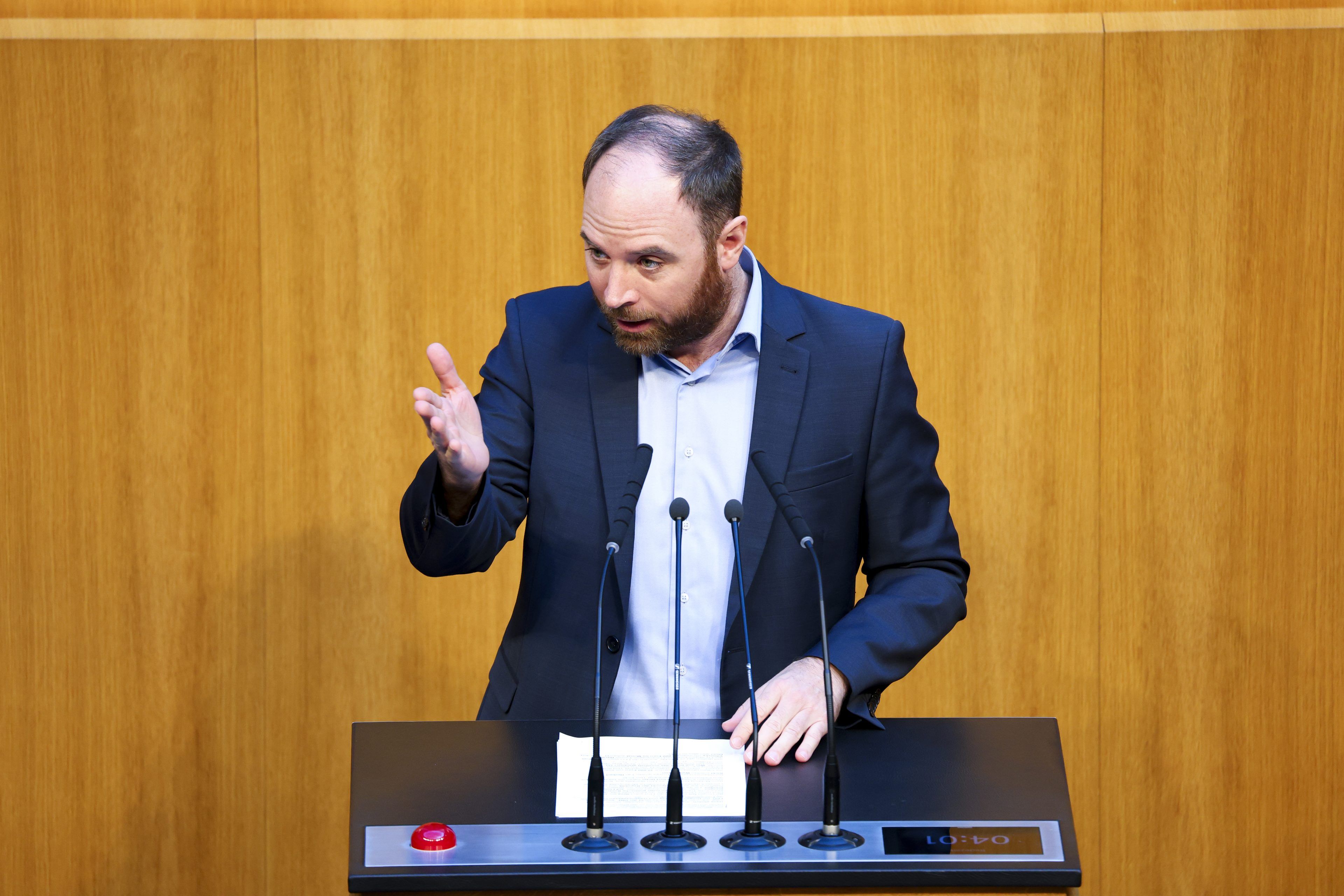Klaus Seltenheim (SPÖ) am Donnerstag, 23. April 2026, im Rahmen einer Sitzung des Nationalrats in Wien.