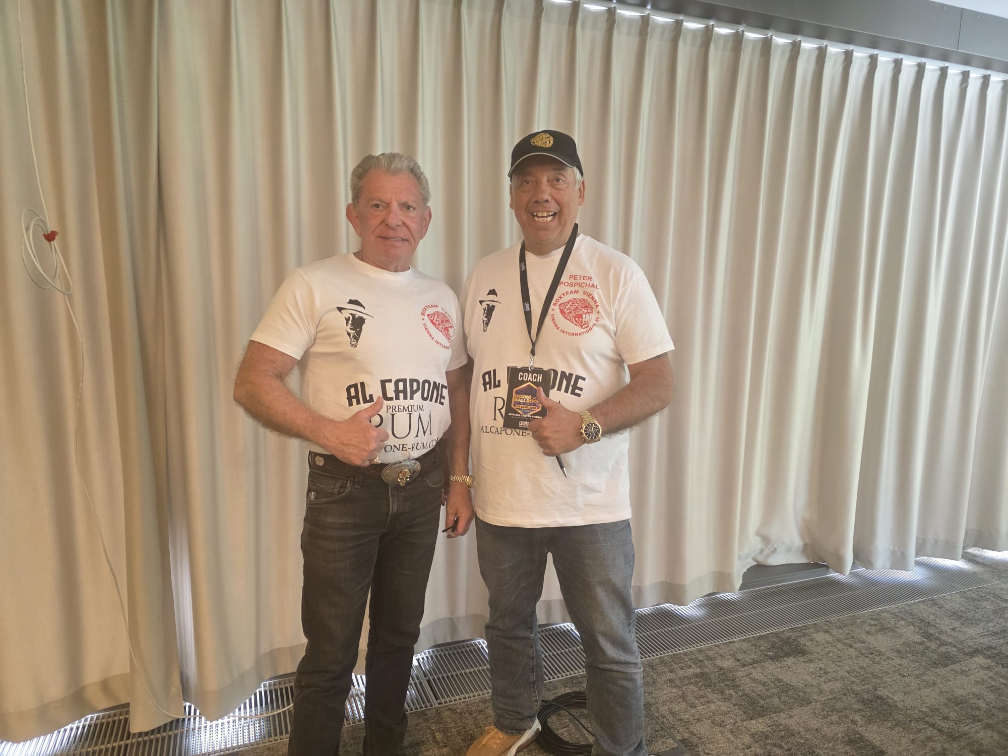 Theo Böhm und Peter Pospichal vom Boxteam Vienna.