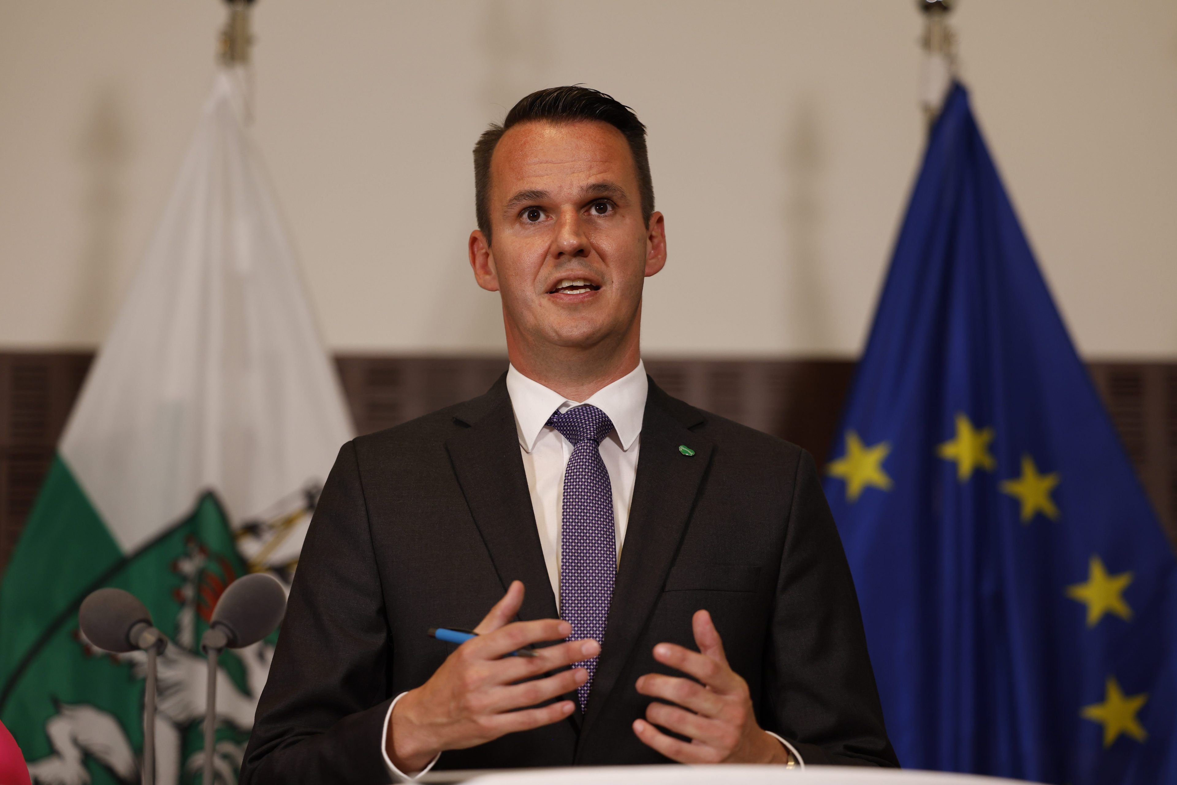 LR Stefan Hermann (FPÖ) am Montag, 07. Juli 2025, nach der ersten Sitzung des Gesamtbeirates zur Gewaltprävention in Graz