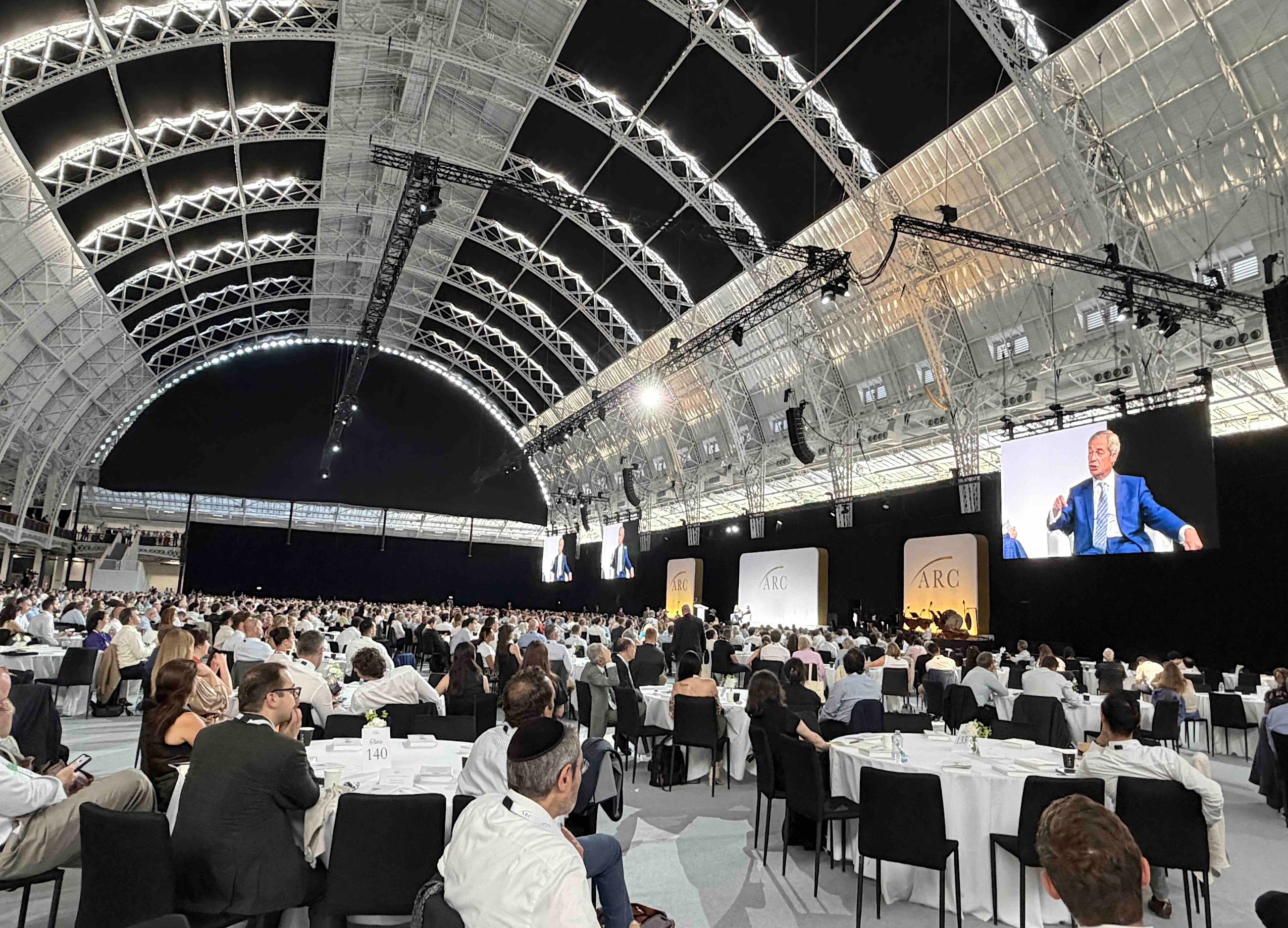 Nigel Farage sprach bei der ARC-Konferenz vor rund 4000 Teilnehmern aus mehr als 80 Ländern.