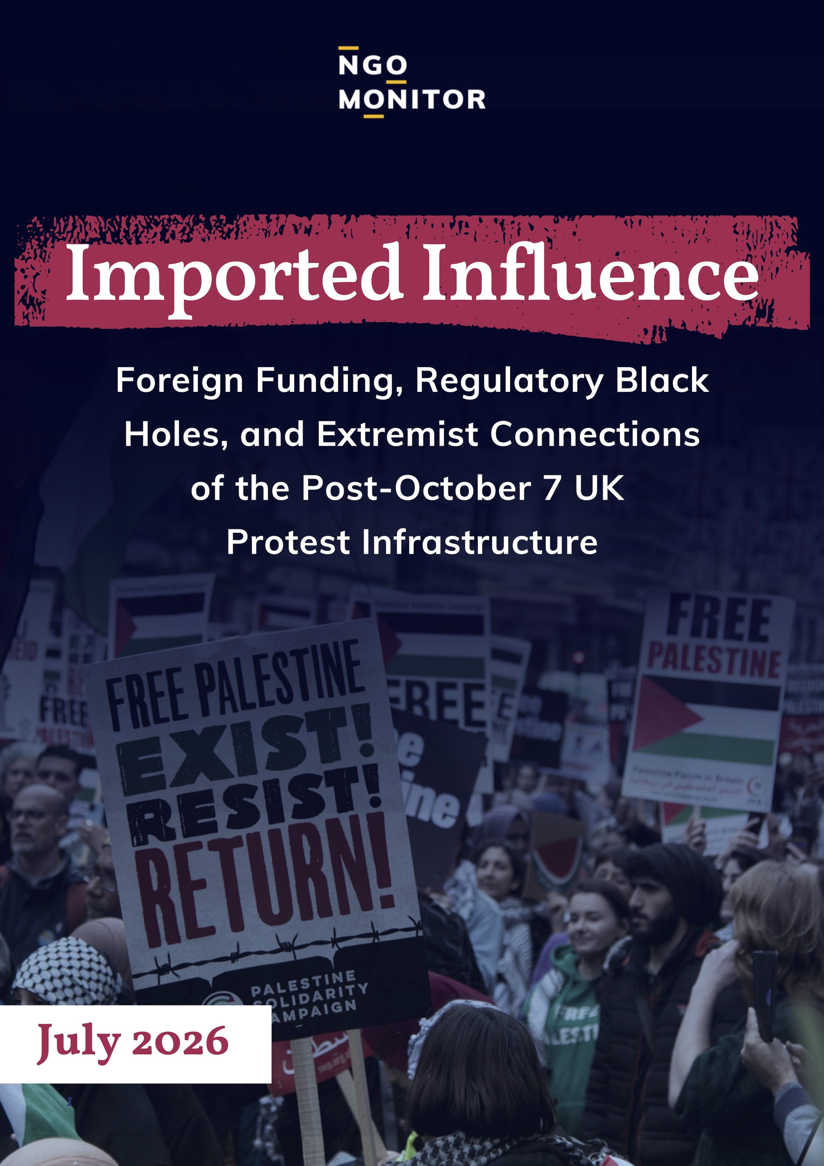 Ein umfassender Report deckt das Netzwerk hinter den scheinbar spontanen Gaza-Protesten auf.