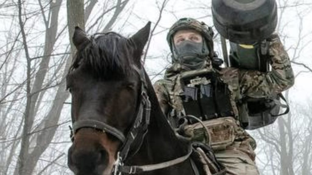 Die neue Kavallerie der Ukraine? Dieses Pferd braucht starke Nerven - politik - exxpress Nachrichten