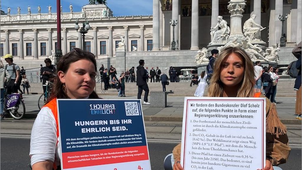Sie kleben wieder! "Letzte Generation" startet neue Protestwelle vor dem Parlament - news - exxpress Nachrichten