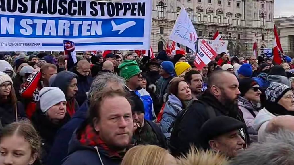 Wien: Tausende demonstrierten friedlich, doch Polizei musste trotzdem eingreifen - politik - exxpress Nachrichten