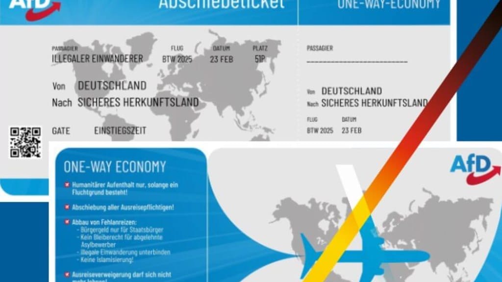 AfD-Abschiebetickets sorgen für Aufruhr: Von Deutschland nach "Sicheres Herkunftsland" - politik - exxpress Nachrichten