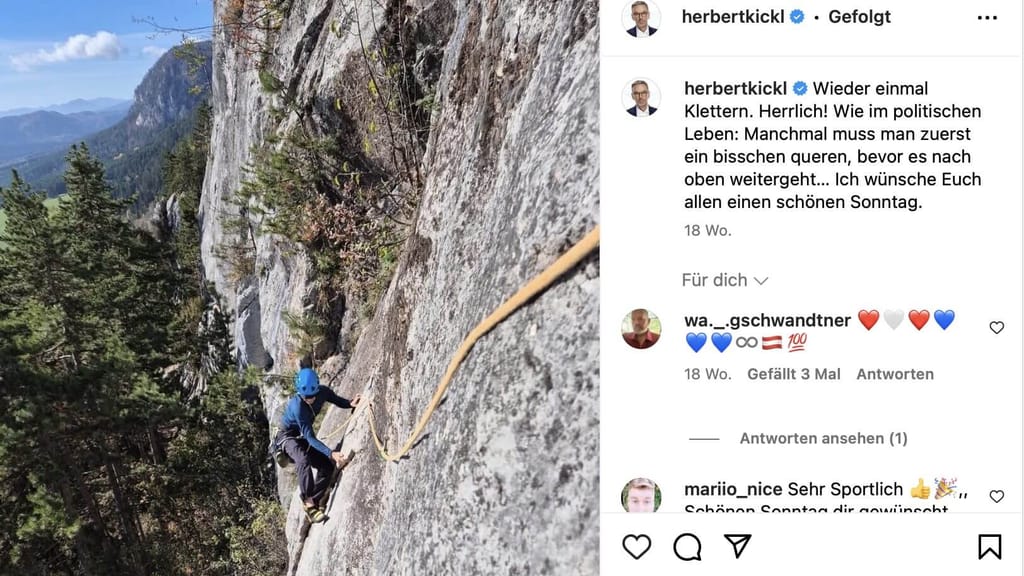 Zertstörte Kickl Kletterroute: Nun ermittelt der Staatsschutz - news - exxpress Nachrichten