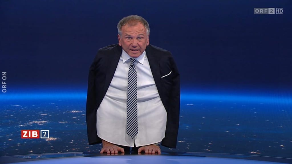 Skurriler Auftritt im ORF: Armin Wolf posiert als Vogel - lifestyle - exxpress Nachrichten