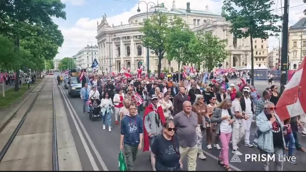 „Wien wach auf!“ Demo gegen Krieg, die EU und steigender Armut - news - exxpress Nachrichten
