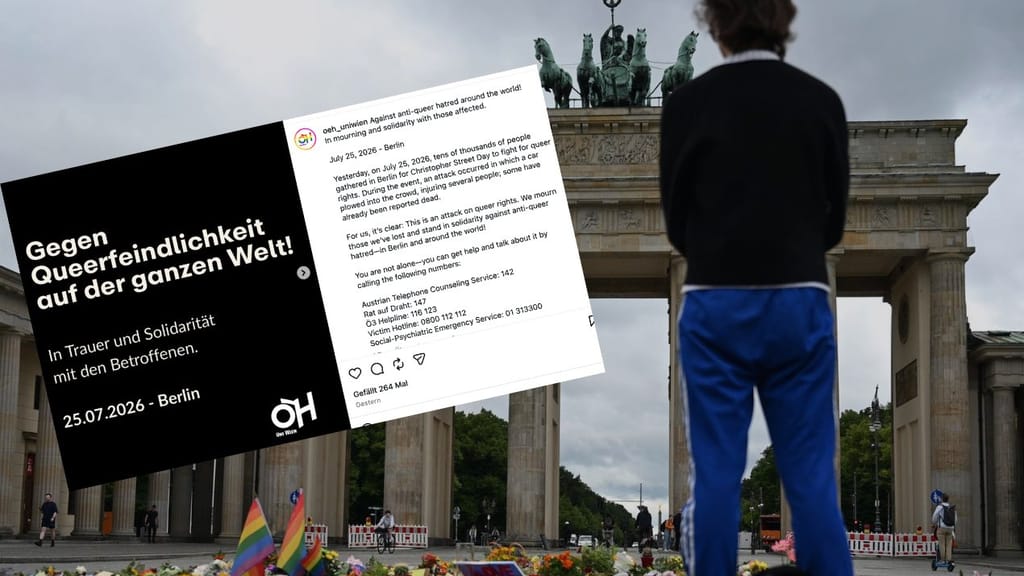„Auto raste in die Menge“: ÖH verschweigt islamistisches Motiv bei CSD-Anschlag - news - exxpress Nachrichten