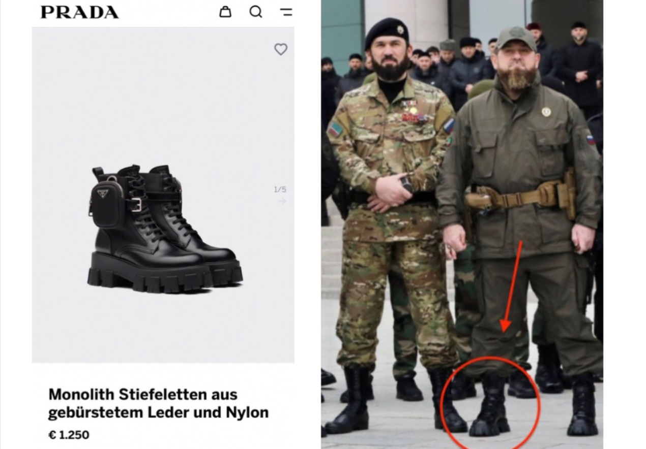 Der Teufel trägt doch Prada: Tschetschenen-Boss in  1250-Euro-Designer-Stiefeln | Exxpress